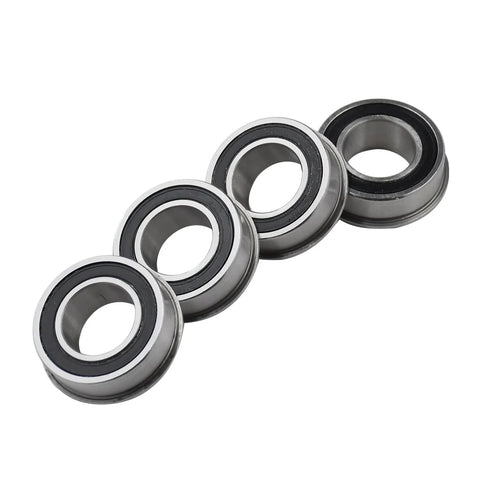 Set Of Four Flanged Ball Bearings 532009040 Compatible With John Deere and Toro, ID 3/4 inch, OD 1-3/8 inches, side view