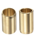Flanged Sleeve Bearing One Half Inch By Five Eighths Inch By One Inch Brass Alloy Oilless Bushing for Equipment and Machinery Gold Finish Two Pack