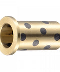 Flanged Sleeve Bearing 16mm Bore 20mm OD 40mm Length 26mm Flange Diameter 3mm Flange Thickness Brass With Graphite Self Lubricating Oilless Bushing