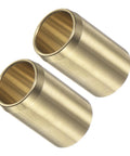 Flanged Sleeve Bearing One Half Inch By Five Eighths Inch By One Inch Brass Alloy Oilless Bushing Gold Finish Two Pack
