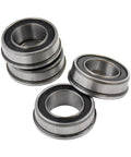 Flanged Deep Groove Ball Bearing 35x20x11mm Four Pack F6003-20/2RS showing chrome steel construction