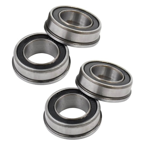 Flanged Deep Groove Ball Bearing 35x20x11mm Four Pack F6003-20/2RS Replacement For Household Appliances Garden Machinery