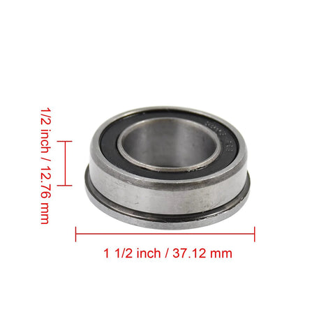 Flanged Deep Groove Ball Bearing 35x20x11mm Four Pack F6003-20/2RS replacement product with measurement annotations.