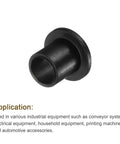 Flanged Nylon Sleeve Bearings 24 Pack ID 8mm OD 10.6mm Length 12mm Flange Diameter 16mm Flange Thickness 1.5mm Black Bushing