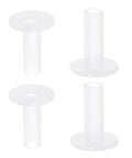 Flanged Sleeve Bearings 6mm Bore 8mm OD 25mm Length Pack Of 4 Nylon Bushings For Shaft Self Lubricating Wear Resistant With 20mm Flange Diameter