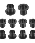 Flanged Nylon Sleeve Bearings Set Of 10 Self Lubricating Bushings With 8.5mm Bore 10mm OD Black Image