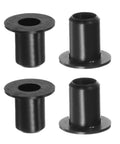 Flanged Nylon Sleeve Bearings Set Of 4 With 6.2mm Bore 8.35mm Outer Diameter 12mm Length 14mm Flange Diameter 1mm Flange Thickness Self Lubricating Black Bushings For Shafts Low Friction High Load Capacity Wear Resistant For Small Mechanical Projects