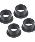 4 Pack Flanged Sleeve Bearing 16mm By 18mm By 12mm POM Oilless Self Lubricating Bushing For Equipment And Machinery Use Black