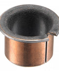 Flanged Sleeve Bearing Set With 22mm Bore And 25mm Outer Diameter, 20mm Length, 32mm Flange Diameter And 1.5mm Flange Thickness, Oilless Wrapped Bushings With Bronze Sintered Coating On Carbon Steel Base, Maintenance Free, 2 Pieces.