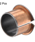 Flanged Sleeve Bearing Set With 22mm Bore And 25mm Outer Diameter, 20mm Length, 32mm Flange Diameter And 1.5mm Flange Thickness, 2 pcs
