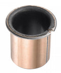 Flanged Sleeve Bearings 30mm Bore 34mm Outside Diameter close-up, featuring bronze sintered coating and maintenance-free design