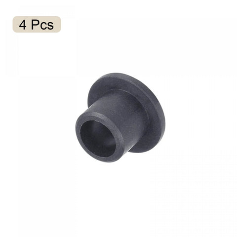 Flanged Sleeve Bearings 5mm Bore 7mm OD 7mm Length POM Self Lubricating Wrapped Oilless Bushings Black 4 Pieces