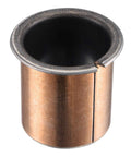 Flanged Sleeve Bearing 40mm Bore 44.5mm OD 50mm Length Oilless Bronze Sintered Composite Coated Carbon Steel