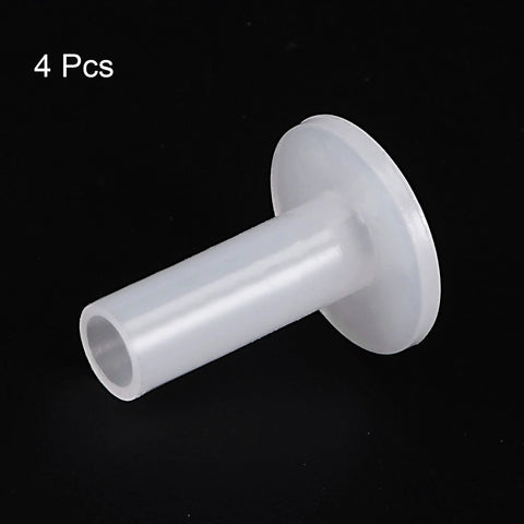 Flanged Sleeve Bearings 6mm Bore 8mm OD 25mm Length Pack Of 4 Nylon Bushings For Shaft Self Lubricating Wear Resistant