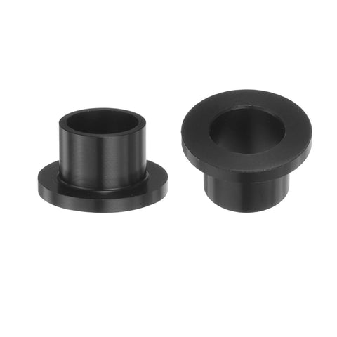 Flanged Sleeve Bearings 8 Pack Plastic Bushings POM Black 10mm Bore 12mm OD 10mm Length Low Friction For Smooth Operation High Wear Resistance