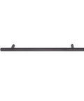 Euro Bar Cabinet Pull Handle Flat Black Finish Three Eighths Inch Diameter Eight Point Six Nine Inch Length Center To Center Six Point Three One Inch With Mounting Hardware Included Ten Pack front view