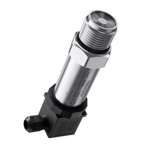Flat Diaphragm Pressure Transmitter With 420mA And 0-10V Output RS485 G1 Thread 0-10KPa Digital Display Aluminum Alloy Housing