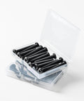 Quarter Twenty Flat Head Hex Socket Cap Screws Bolts Three Quarter Inch Black Oxide 304 Stainless Steel Pack of 40 in a box