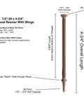Self Drilling Wood To Metal Screws With Flat Torx Head Reamer For Attaching Wood To Metal, Quarter Inch By Twenty Threads