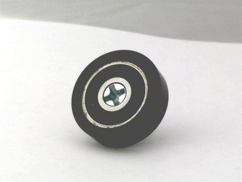 Flat Nylon Ball Bearing with 20mm Black Plastic Tire for sliding doors and windows - VXB Ball Bearings