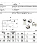 4x5mm Ball Plunger Set, 304 Stainless Steel Spring Loaded Ball Detent Plungers, 6N Elasticity, 30pcs, technical specifications and diagram