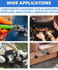 Collage of machinery applications for 280Pcs Metric Flange Bolt Assortment, M6x1.0, M8x1.25, M10x1.5 kit use