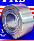 NUTR30 Flat Yoke Roller Bearing 30x62x28mm with VXB branding, metallic finish, sealed sides, front angled view