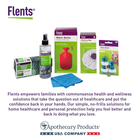 Flents lens care kit with Wipe 'N Clear Basic 100-count lens wipes and assorted care items
