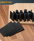 Image of the Flexible Contour Sanding Set with 3 foam pad thicknesses and 6 grip sanding pads for sanding convex and concave profiles.