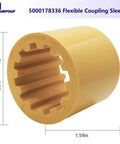 Flexible Coupler Sleeve Replacement For Wacker Neuson RD11 RD12-90 RD16-100 RD880 shown with dimensions of 1.86in diameter and 1.59in length