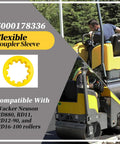 Flexible Coupler Sleeve For RD Series Rollers Compatible With Wacker Neuson RD880 RD11 RD12-90 And RD16-100 Replacement