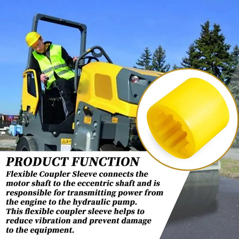 Flexible Coupler Sleeve For RD Series Rollers Compatible With Wacker Neuson RD880 RD11 RD12-90 Part 0078795 5000178336