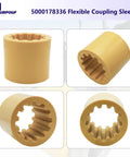 Flexible Coupler Sleeve Replacement For Wacker Neuson RD11 RD12-90 RD16-100 RD880 single sleeve close-up, yellow, shock absorption