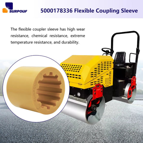 Flexible Coupler Sleeve Replacement for Wacker Neuson RD11 RD12-90 RD16-100 RD880 with shock absorption and vibration dampening