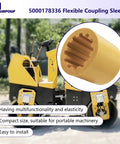 Flexible Coupler Sleeve Replacement For Wacker Neuson RD11 RD12-90 RD16-100 RD880 with Shock Absorption Vibration Dampening