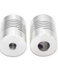5 Pcs Flexible Couplings 5mm To 8mm Shaft For NEMA 17 Stepper Motors Compatible With Small CNC Machines And 3D Printers Like Prusa I3 Or ORD Bot