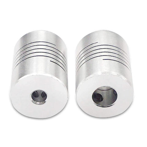 5 Pcs Flexible Couplings 5mm To 8mm Shaft For NEMA 17 Stepper Motors Compatible With Small CNC Machines And 3D Printers Like Prusa I3 Or ORD Bot