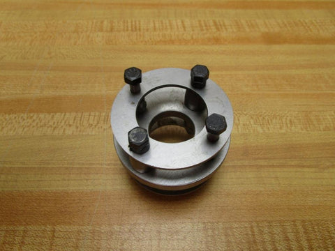 Close Coupled Flexible Disc Shaft Coupling Size 62 With 1.34 Inch Center Member Length And 2.44 Inch Outer Diameter For High Torque Applications PN 814415 Rexnord Brand, front view showing bolts and metal finish.