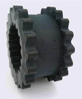 Flexible EPDM Coupling Sleeve For 3J 1 Inch OAL Shaft And 1-7/8 Inch OD Three Piece Solid Design showing gear-like texture