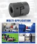 Flexible One Half To Three Quarter Inch L Jaw Coupling Three Piece Set With Rubber Spider for multi-application in machinery