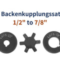 Flexible Three Piece L Jaw Coupling Set From One Half Inch To Seven Eighth Inch Bore With NBR Buna N Rubber Insert For Log Splitter