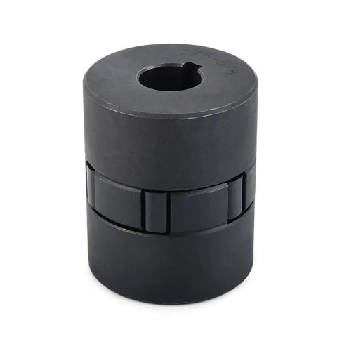 Flexible 3-Piece L075 L-Jaw Coupling Set with Buna-N NBR Rubber Spider, front view.