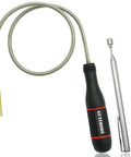 Flexible Magnetic Pickup Tool 25 Inch Bendable Magnetic Snake With 2 Pound Pull And Narrow 7mm Magnet Head For Reaching Drains Engine Bays And Workbenches Ideal For Retrieving Dropped Metal Parts From Tight Spots.