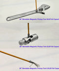 Flexible Magnetic Pickup Tool Set Three Pack With 26 Inch Bendable Extension And Three Magnet Sizes 4mm 7mm And 11mm shown in use.