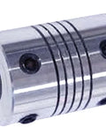 Flexible Parallel Aluminium Jaw Shaft CNC Coupling D19-L25-8x8MM - VXB Ball Bearings