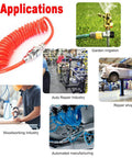 Flexible 6M PU Spring Tube Air Hose For Compressors With 5mm Inner Diameter And 8mm Outer Diameter Recoil Spiral Design Uses