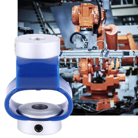 Flexible Shaft Coupler 6mm By 6mm Bore Beefy Glass Fiber Elastic Coupling for Encoder, shown in automation machinery setup