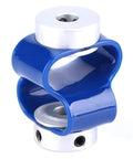 Flexible Shaft Coupler 6mm By 6mm Bore Beefy Glass Fiber Elastic Coupling For Encoder, blue color, 37mm length, 20mm outer diameter