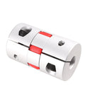 Flexible Shaft Coupling Half Inch To Half Inch Bore L66xD40 for Servo Stepped Motor, damping vibration, metal joint close-up