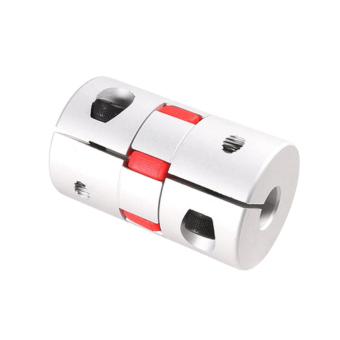 Flexible Shaft Coupling Half Inch To Half Inch Bore L66xD40 for Servo Stepped Motor, damping vibration, metal joint close-up